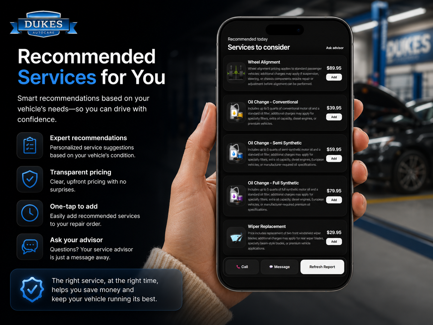 Autoi Services to Consider recommendations