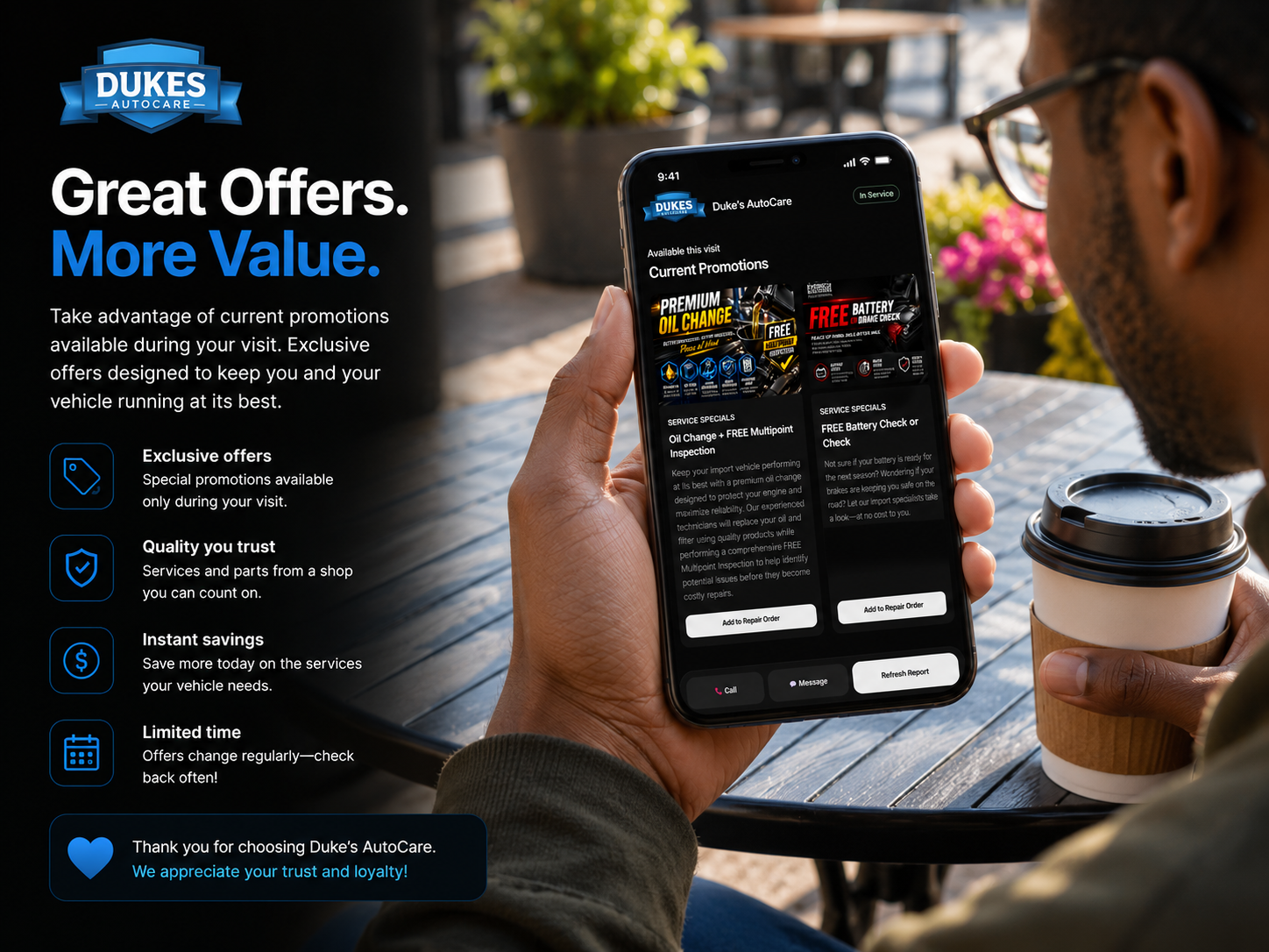 Autoi Current Promotions experience
