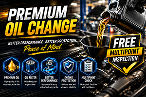 Oil Change + FREE Multipoint Inspection